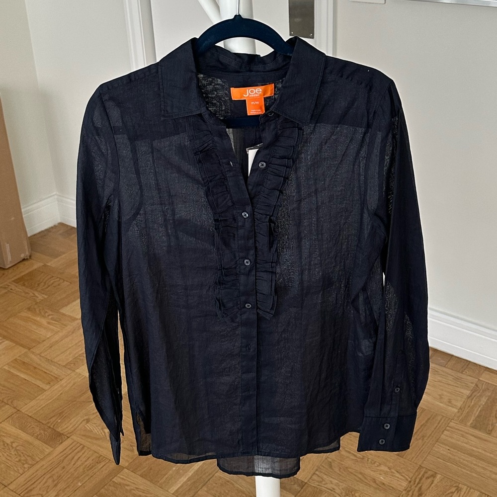 NWT Joe Fresh Navy Blue Blouse